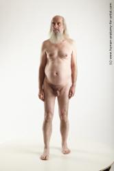 Nude Man White Standing poses - ALL Average Long Grey Standing poses - simple Realistic